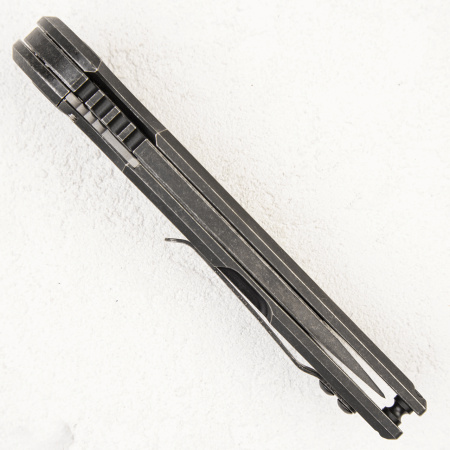 Нож Hoback Knives Kwaiback Black Fallout, 20CV, Titanium - купить в интернет-магазине Blademan